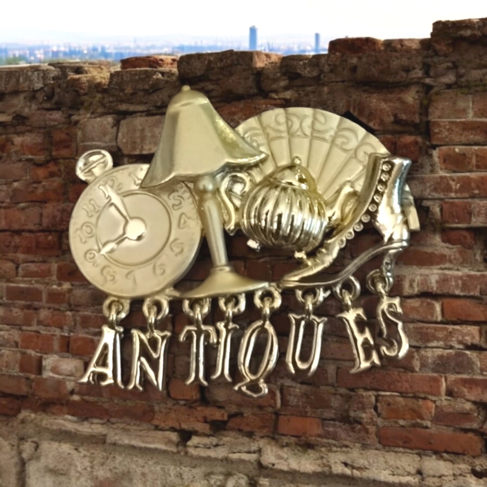 Ajc Antiques Gold-Tone Brooch